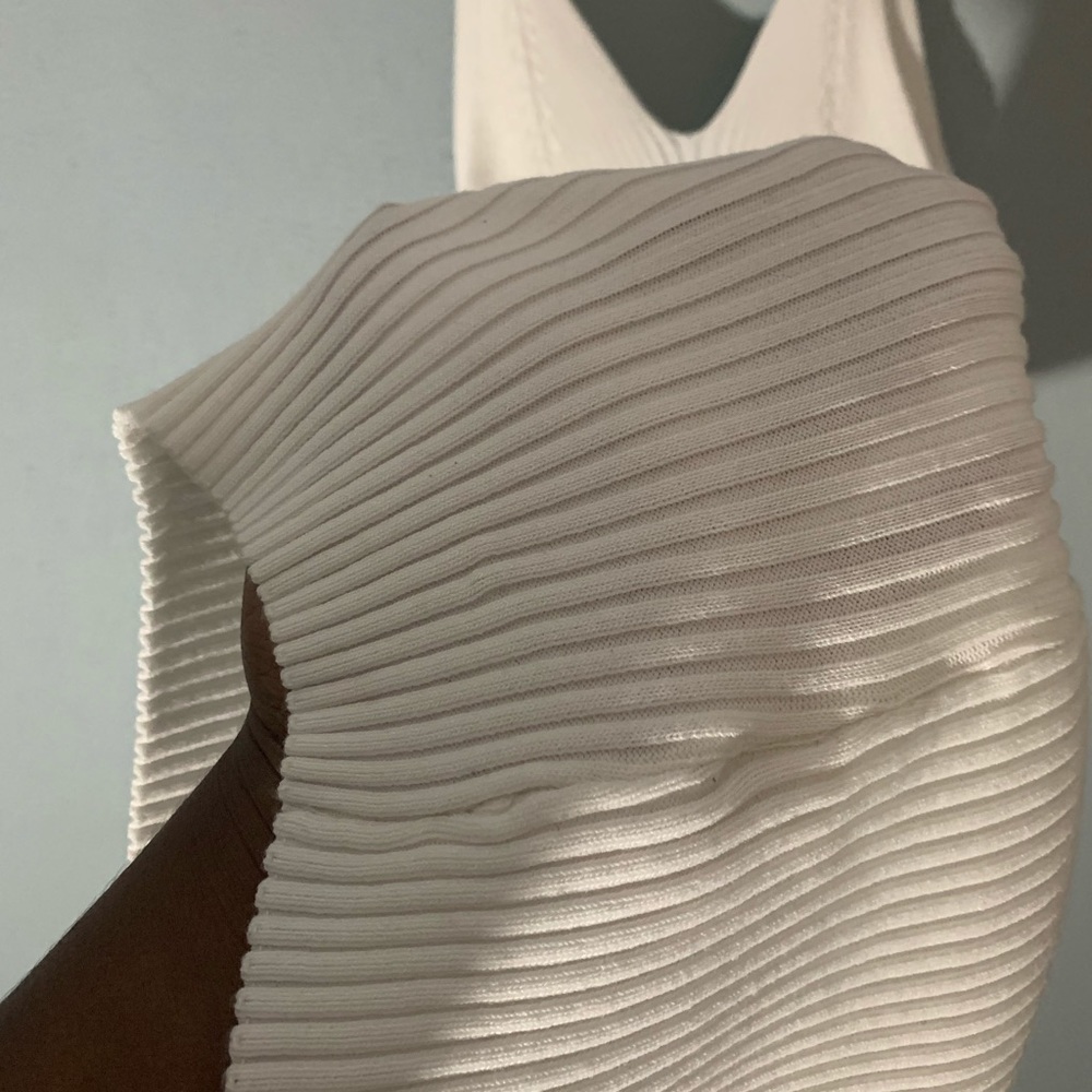 Solid Ribbed Knit Sweater Dress - Picture 4 of 6